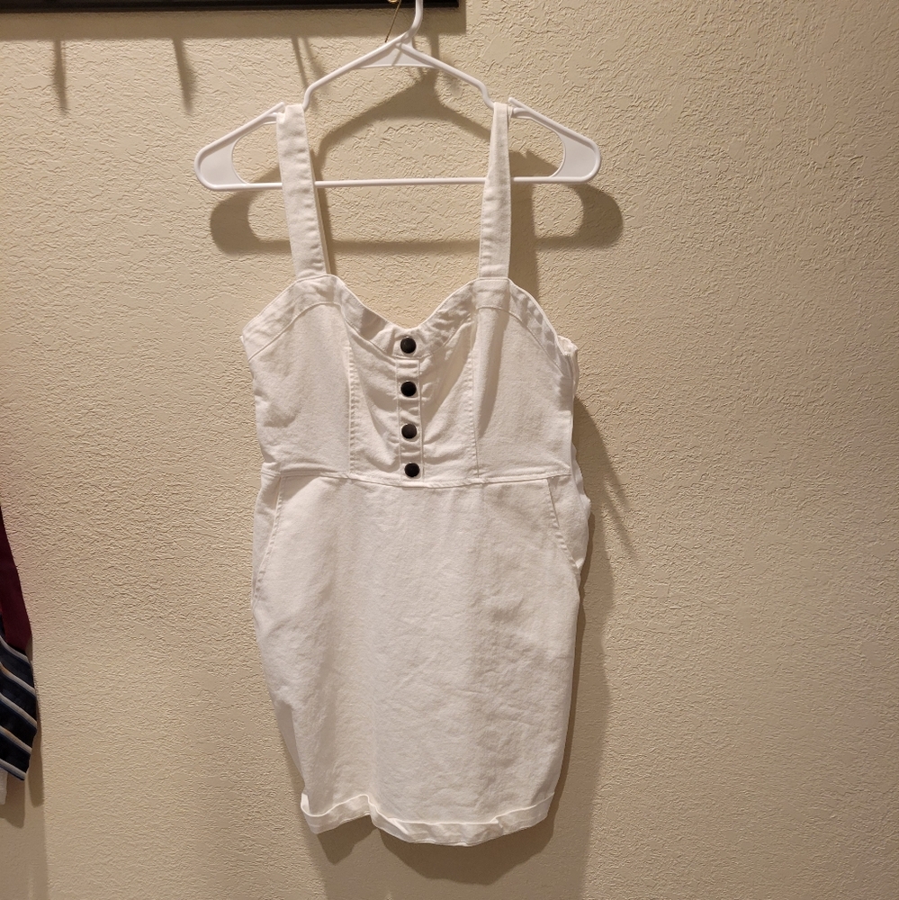 Small white denim dress